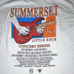 Vintage Hanes Beefy-T Summerset’93 Little Rock Concert Series DoubleSided Tee XL