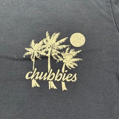 Chubbies “Welcome To The Weekend” Shirt Mens Size Medium Navy Short Sleeve