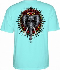 Powell Peralta Mike Vallely ELEPHANT Skateboard T Shirt CELADON