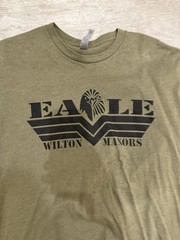 Eagle Wilton Manors T Shirt Sz M Gay/Leather/SM/Kink/Bear Green