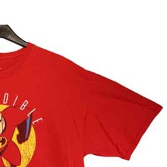 Disney Pixar Mens T-Shirt Size 2XL Red Short Sleeve Crew Neck Cotton Polyester