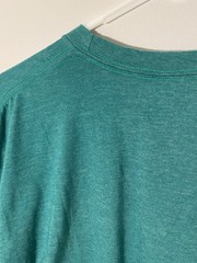 Blade + Blue T Shirt Mens Large Green Pocket Tee Made In USA Cotton Poly Casual