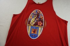 Vintage Body Glove Tank Top Size XL Red Extra Large Beach Sportswear Shirt