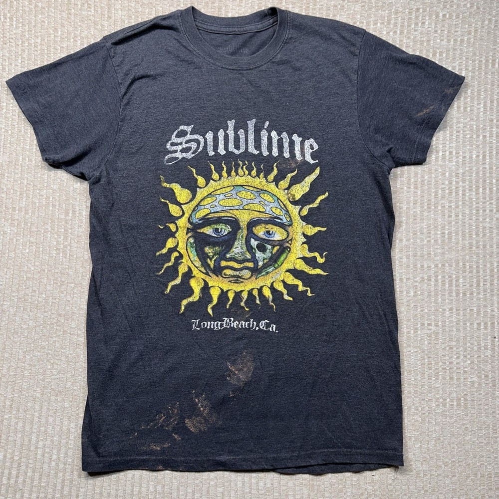 Sublime Long Beach, CA T-shirt Sun Logo Gray Mens Small