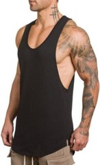 Men’s Gym Tank Top Sleeveless Muscle Shirt Workout Stringer Cut Off Bodybuilding