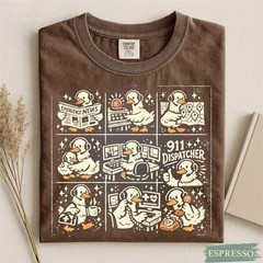Silly Goose 911 Dispatcher Shirt, Funny Emergency Operator Tee, EMS T-Shirt