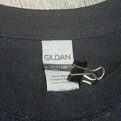 Gildan Dry Blend Graphic T-shirt Mens 2XL Black Soild Subdued Flag Patriotic