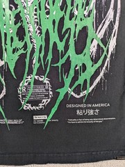 Tenaciti Studios T-Shirt Mens Large Black Ghost Graphic Distressed Streetwear