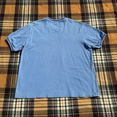 Vintage 90s Polo Ralph Lauren V Neck T Shirt Blue Mens XL Made In USA Old Money