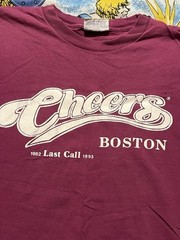 Vintage Cheers TV Show Promo Last Call T Shirt Mens XL Made In USA 1993 Boston