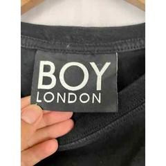 Boy London Black T-Shirt XS Men’s Gold Accent Bird Short Sleeve Logo Embroidered