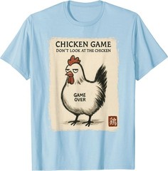 Funny Japanese Art Chicken Game Graphic Tee Men Women Teens T-Shirt