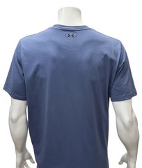Under Armour Project Rock Blue Black Brahma Bull Logo Graphic T-Shirt Size XL