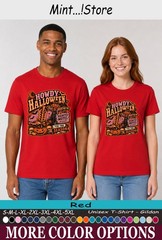 Howdy Halloween Shirt, Western Haunted Motel Pumpkin Tee