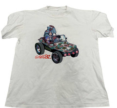 Gorillaz Band Geep White Cotton Shirt All size S-5XL CL870