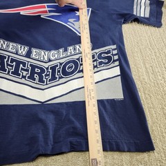 Vintage 90s New England Patriots Shirt Men XL AOP Salem Sports Single Stitch NFL