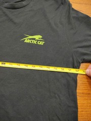 Team Arctic Cat Logo T-Shirt Adult Large Black Green Arcticwear Snowmobile