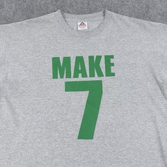 AAA Vintage Y2K Make 7 Up Yours Commercial Promo T-Shirt Fits Men’s Size XL Gray