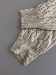 Other Brands Knit Sweater (Thick) Size 3 Wool Gray Solid Color M0133KSW010