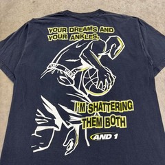 Vintage 90s And 1 Street T-shirt Basketball Tee Black Mens XL