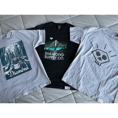 Vintage 90’s Diamond Supply Co USA Skate Tees Lot x3 Size L Karmaloop