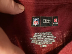 NFL Washington Redskins vintage t-shirt RG3 on back Large 100% cotton