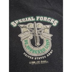 7.62 Design US Army Special Forces T-Shirt Black De Oppresso Liber Large 2009