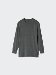 UNIQLO HEATTECH Crew Neck T 9/10 Sleeve XS-4XL 4Color Mens New Japan 472909