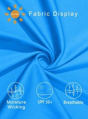 Men’s UPF 50+ Long Sleeve Shirts Sun Block Fishing Casual Sport Workout T-Shirts