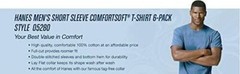 Hanes Men’s Essentials 100% Cotton Short Sleeve T-Shirts (Super Value 12-pack)