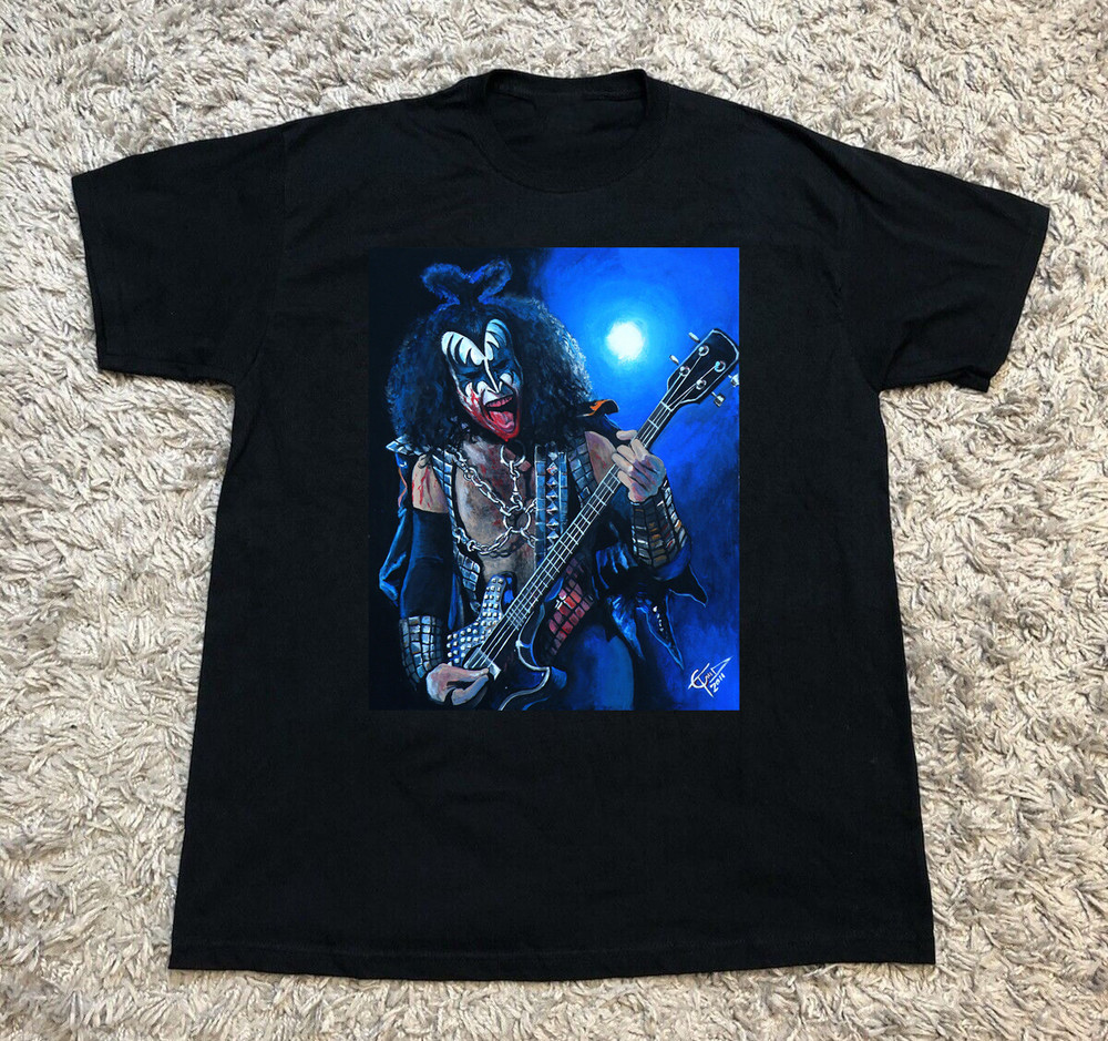 Gene Simmons Painting Black Cotton All size S-5XL Shirt HT241