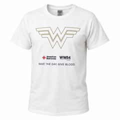 American Red Cross Wonder Woman WW84 Save the Day Give Blood XL T-Shirt