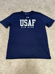Under Armour Air Force T-Shirt A-10 Warthog USAF Blue Men’s XL