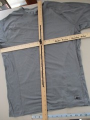 REI Co-op Lightweight Crew Tee T-Shirt Mens Large Striped Gray Quick Dry 879016