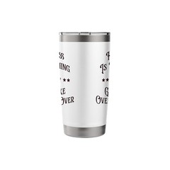 HAPPINESS IS WATCHING GUNSMOKE OVER COWBOY STAINLESS STEEL INSULATED TUMBLER
