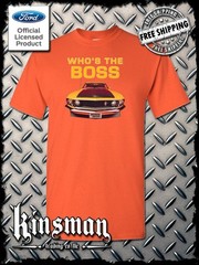 Ford Boss 302 Mustang Who’s The Boss T-Shirt – Official Licensed Product