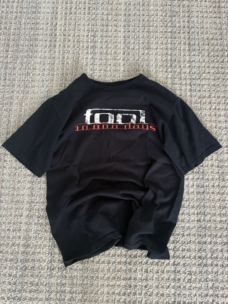 Vintage 2007 TOOL T Shirt 10,000 Days Tour Los Angeles Red Eyes Black Small