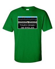 Tecmo Bowl Touchdown! QB Eagles T-shirt S-XXXXXL Throwback Nes Nintendo