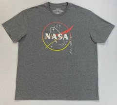 NEW Men’s NASA Short Sleeve Distressed Screen Print T-Shirt XXL