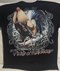 ROOSTER VIVA MEXICO COCK FIGHT MONEY LADY FARM ANIMAL CHICKEN BIRD T-SHIRT SHIRT