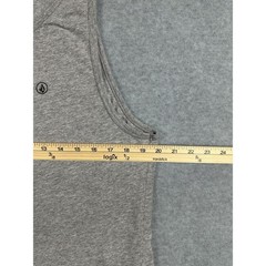 Volcom Tank Top Mens Medium Gray Modern Fit Cotton Blend Logo Sleeveless Casual