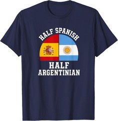 Spanish Argentinian Half Spain Argentina Espana Argentina T-Shirt