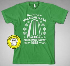 Die Hard Nakatomi T-Shirt Plaza Christmas party 1988 bruce willis hans holiday