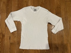 Vintage Pro Club Heavyweight Thermal Shirt Mens Small White Long Sleeve Cotton