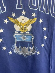 Vintage U.S. Air Force Shirt Adult Medium Blue Short Sleeve Graphic T-Shirt