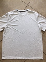 Athletic Works Mens DriWorks Performance T-Shirt White Short Sleeve Size L 42-44