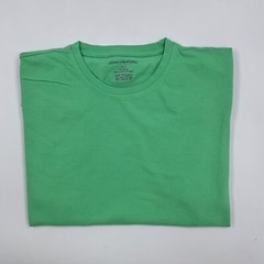 John Ashford T-Shirt – Solid Green Short Sleeve Cotton L Tee – Mens Large EUC