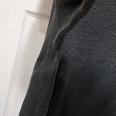 ROWN Charcoal Gray Textured Cotton Crewneck Long Sleeve Shirt Large