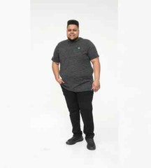 D555 Duke Big Mens Black Reno T-Shirt Embroidery 2XL 3XL 4XL 5XL 6XL (601615)
