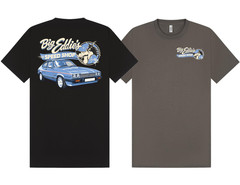 Blue MK3 Ford Capri Personalised T Shirt Add Your Registration Retro Classic